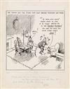 FONTAINE FOX. Two cartoons.